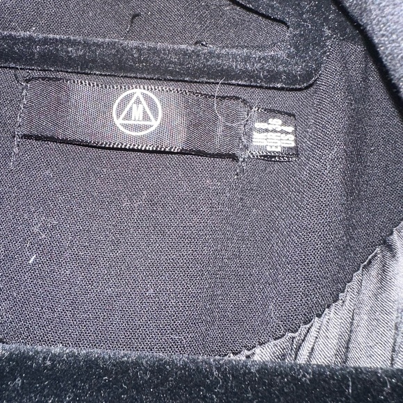 Missguided Black Trench Coat Peacoat Fall Size 8 Gold Hardware - Picture 4 of 7